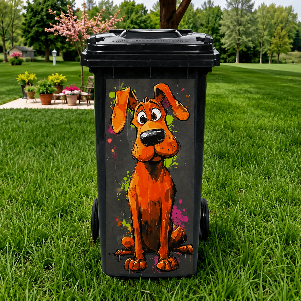 Funny Animal Trash Can Stickers π