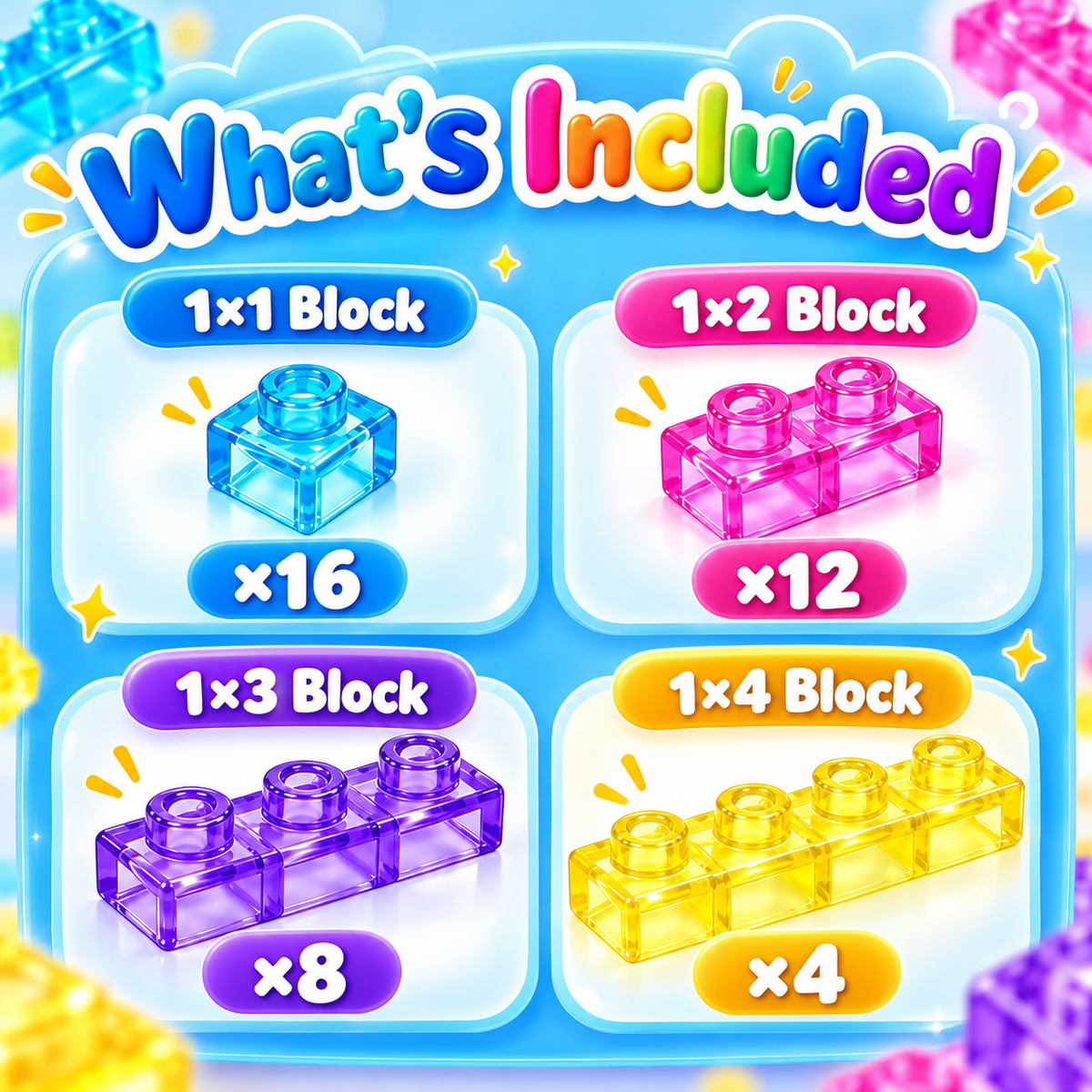 🧩 Soft Jelly Building Blocks – Squishy Stretchable Bath Blocks (40PCS)