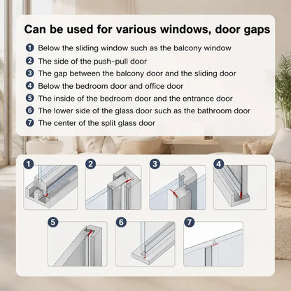 Self-Adhesive Door & Window Seal Strip – Block Drafts, Dust & Noise