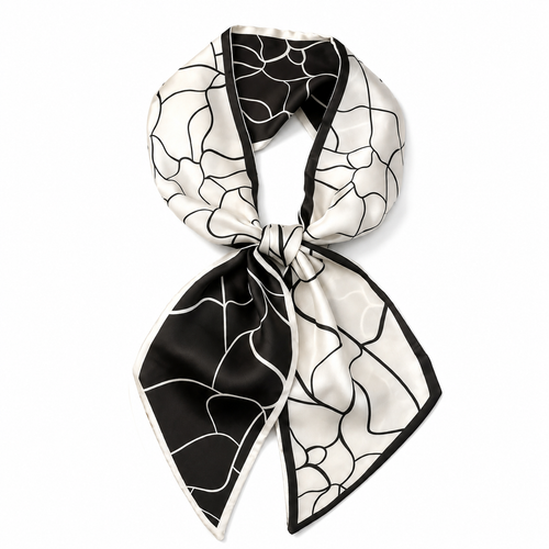 Long Skinny Satin-Feel Scarf