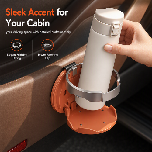 🔥 50% OFF! 🚗 Foldable Car Door Cup Holder